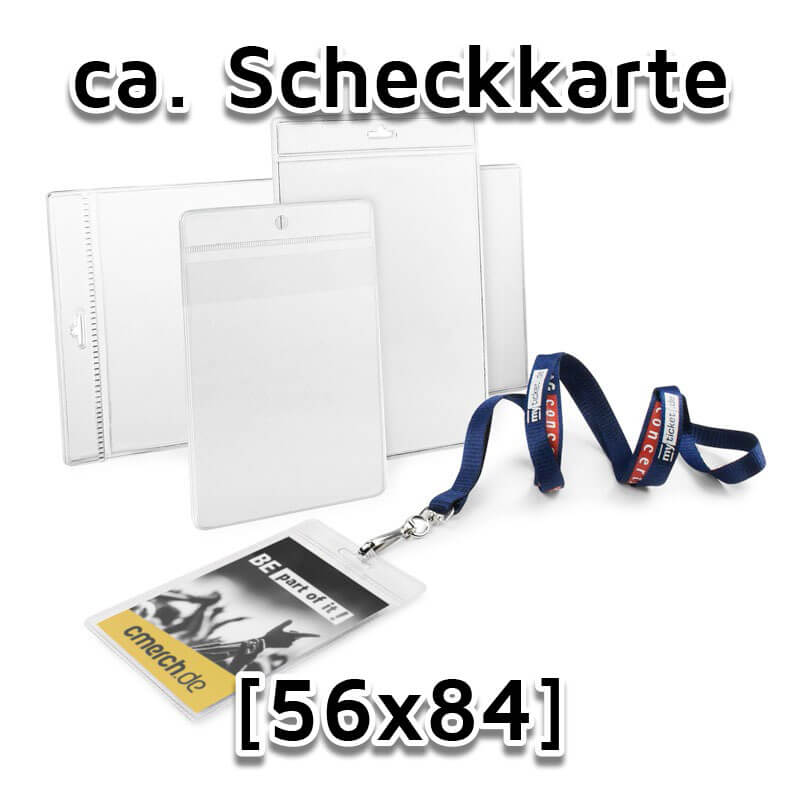 Scheckkartenformat (56x84 mm)