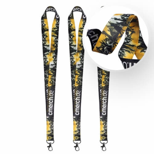 Lanyards 25 mm breit, beidseitig 4-farbig bedruckt