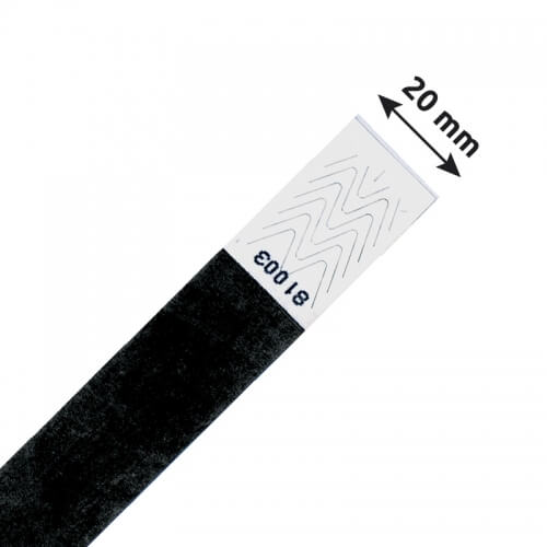 Tyvek-Kontrollarmband unbedruckt (20 mm breit)