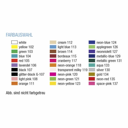 PVC Bänder 1-farbig bedruckt