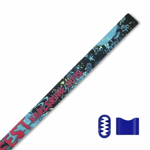 Stoffeintrittsbänder mit NoTool-Verschluss gewebtes Motiv