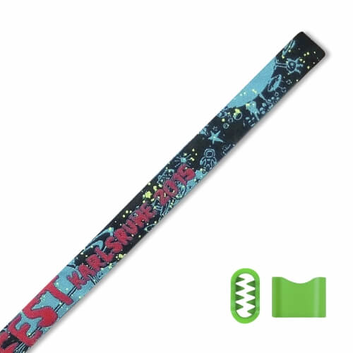 Stoffeintrittsbänder mit NoTool-Verschluss gewebtes Motiv