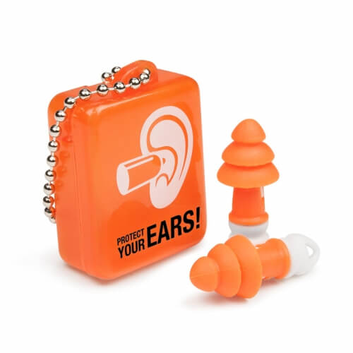 Mehrweg Save Rave Ohrstöpsel in 2-farbig bedruckter Box