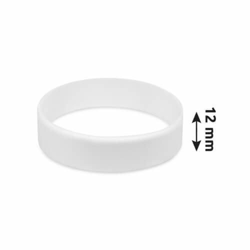 Unbedrucktes Silikonband 12 mm breit unbedruckt