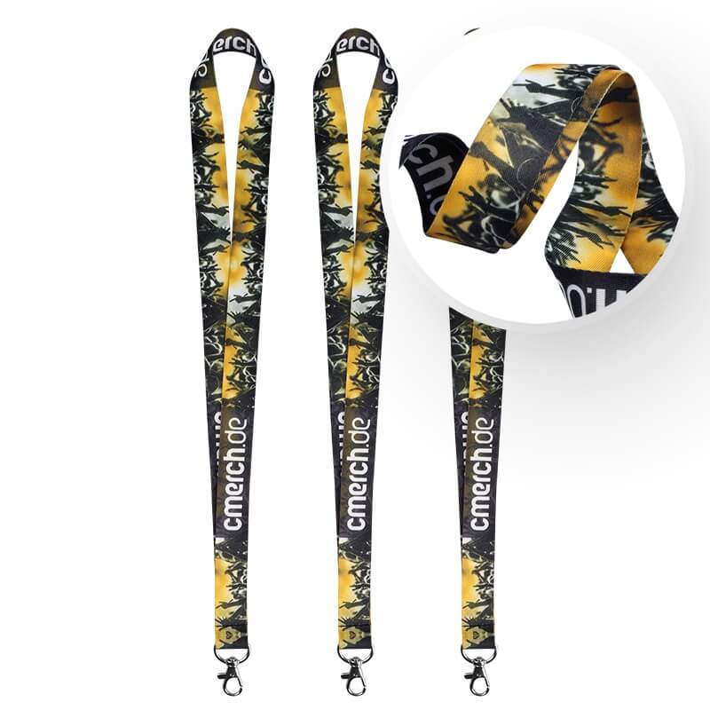 Lanyards 25 mm breit, beidseitig 4-farbig bedruckt