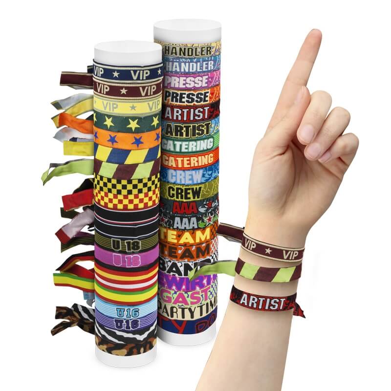 Stoffbänder mit Standardmotiven ohne Zange