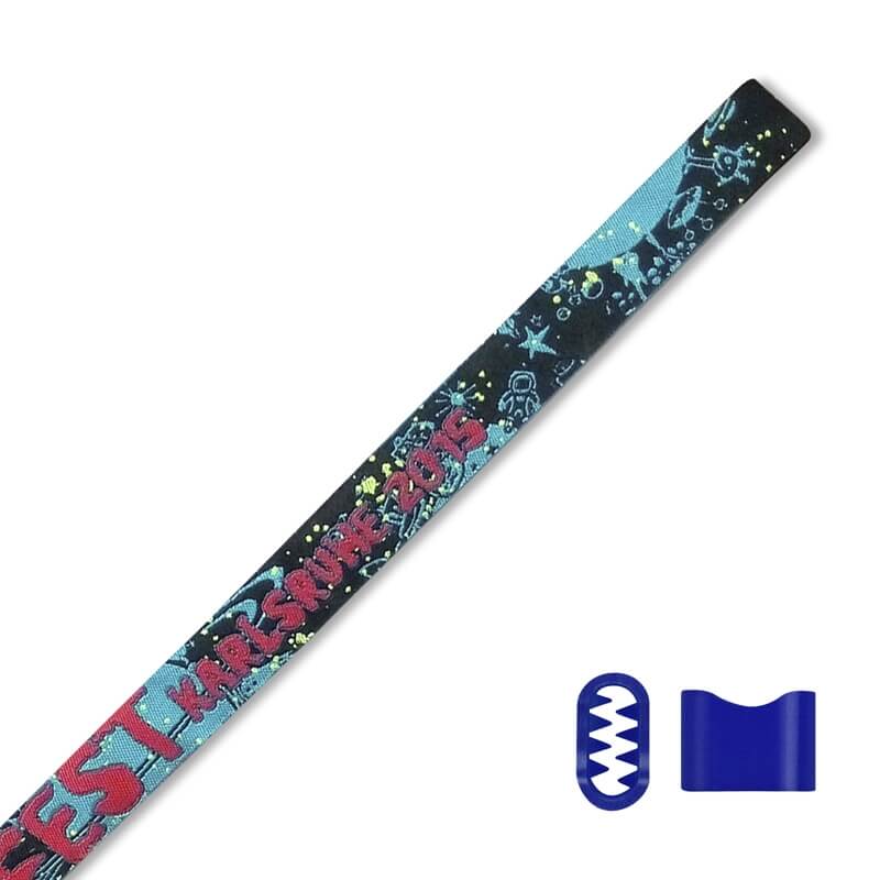 Stoffeintrittsbänder mit NoTool-Verschluss gewebtes Motiv