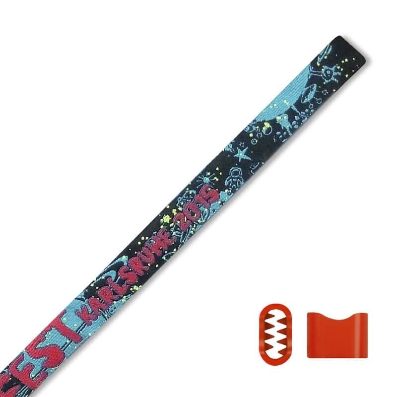 Stoffeintrittsbänder mit NoTool-Verschluss gewebtes Motiv