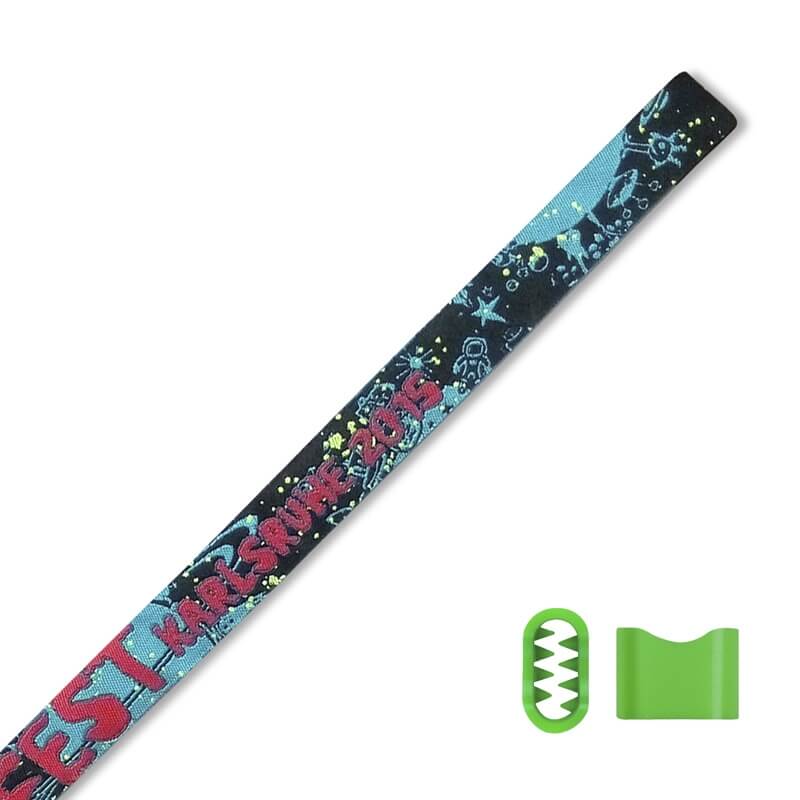 Stoffeintrittsbänder mit NoTool-Verschluss gewebtes Motiv