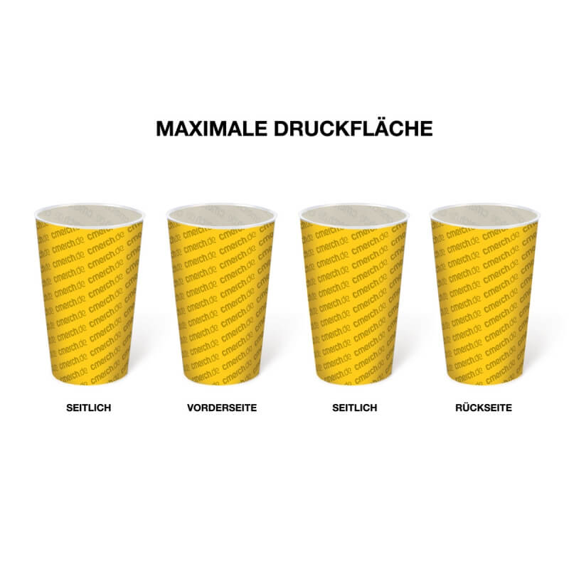 Mehrwegbecher 0,4l bedruckt