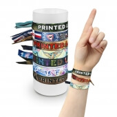 Stoffeintrittsbänder mit Alu-Verschluss 4-farbig bedruckt