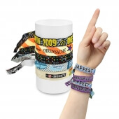 Stoffeintrittsbänder mit ovalem NoTool-Verschluss gewebtes Motiv